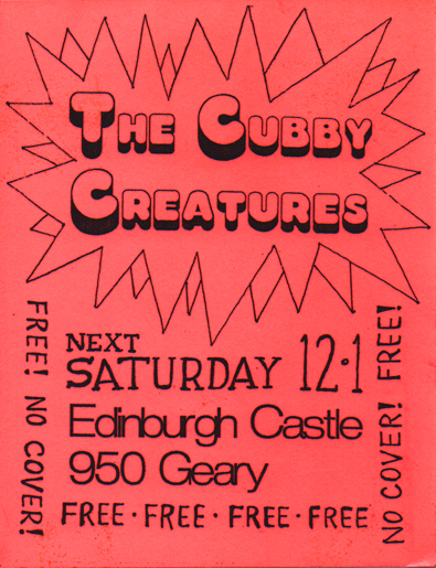 flyer for Edinburgh Castle show, December 1, 2002