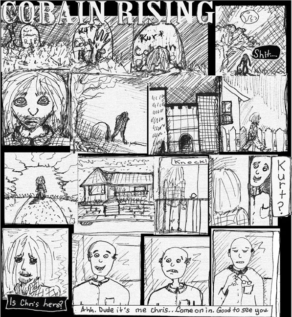 Cobain Rising comic by Craig Kester and Patrick O'Hearn